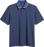 Johnston & Murphy Tipped Contrast Collar Polo