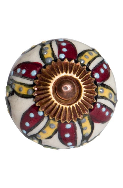Kinetic 8-pack Knobs In Maroon Floral