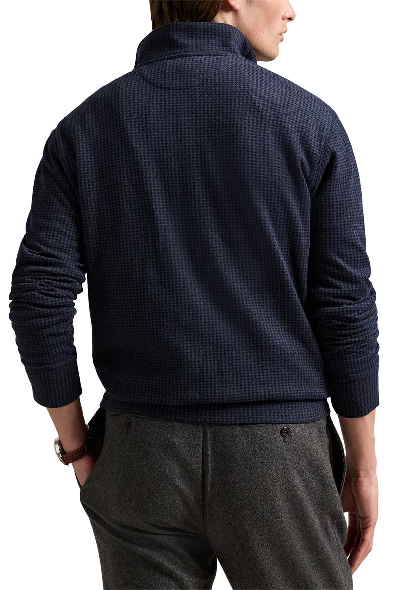 Polo Ralph Lauren ポケットチーフ ネイビー Polo Ralph Lauren Houndstooth Luxury Cotton Blend Quarter Zip