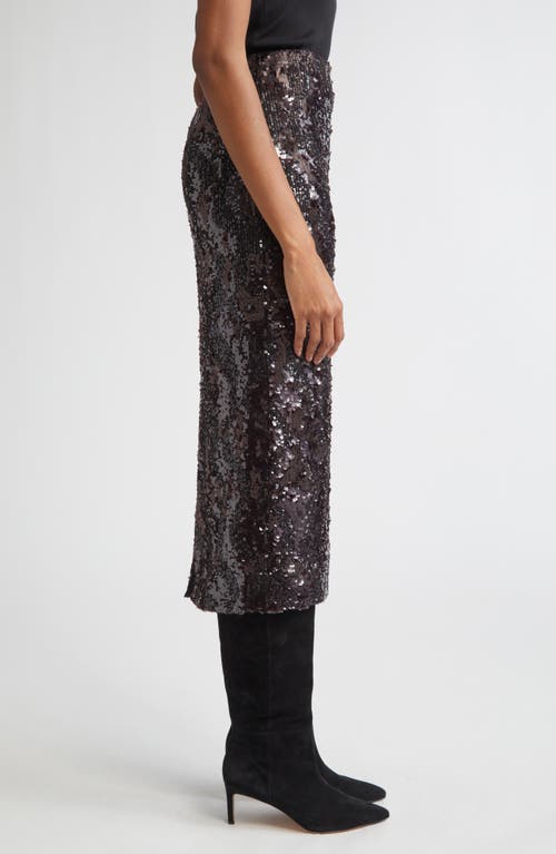 Veronica Beard Koa Sequin Skirt In Animal Print