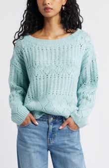 BP. Open Stitch Oversize Sweater