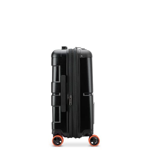 Jeep Jh002b Carry-on 19 Inch Hardside Expandable Luggage With Spinner Wheels In Black