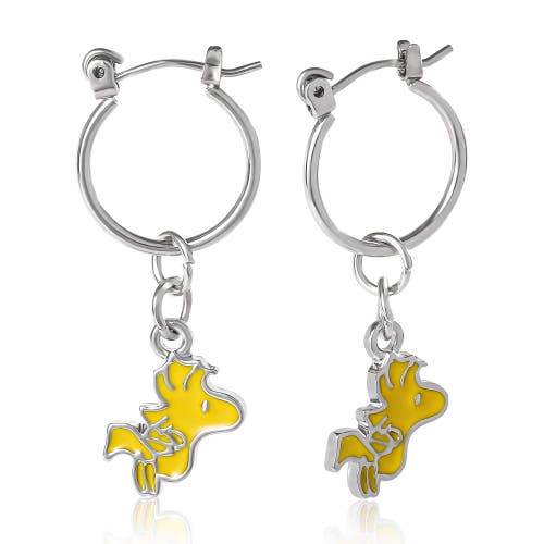 Peanuts Snoopy Enamel 6 Piece Earring Set, Studs And Hoops In Multi