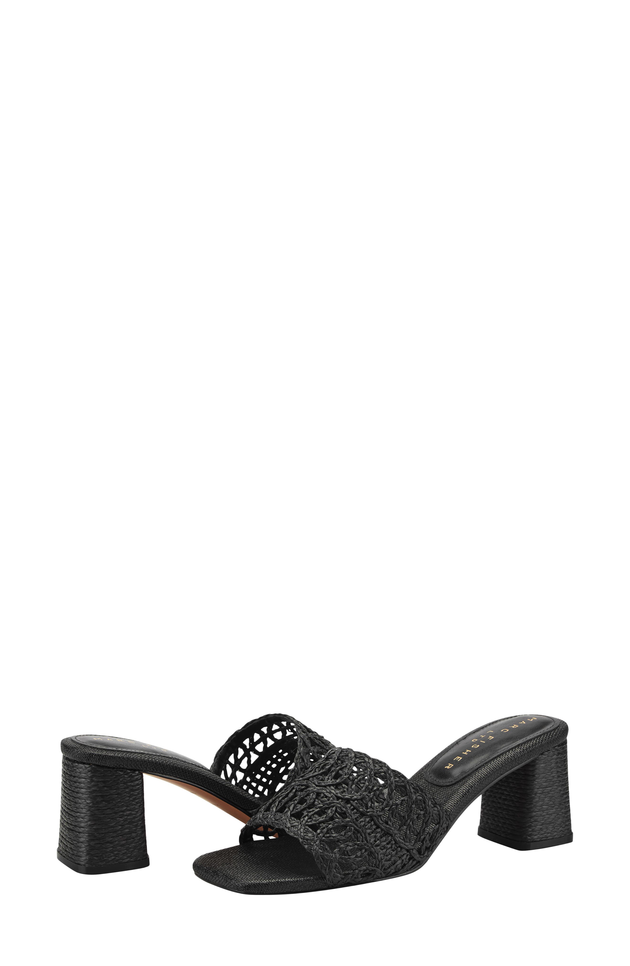 Marc Fisher LTD Follie Sandal, Alternate, color, Blk01