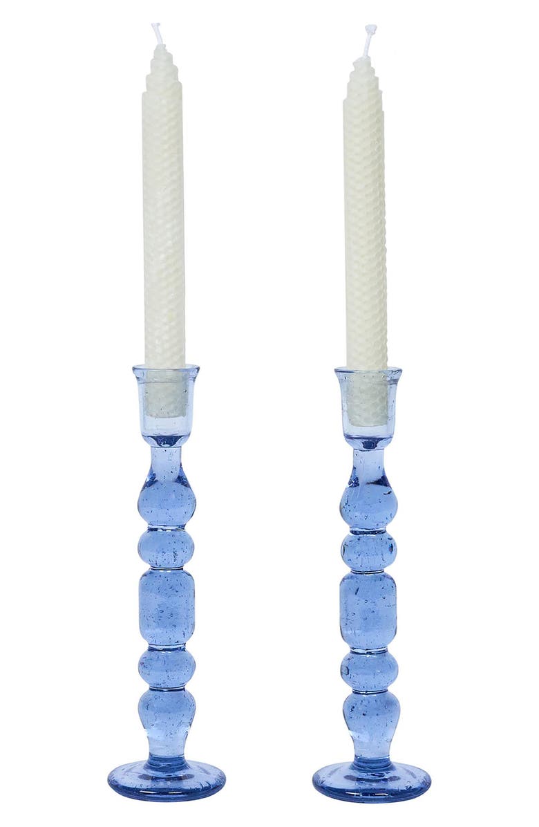 Juliska Provence Set of 2 Candlesticks, Alternate, color, Chambray