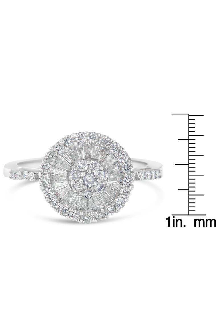 10KT White Gold 1.0 cttw Diamond Cocktail Ring, Alternate, color, White