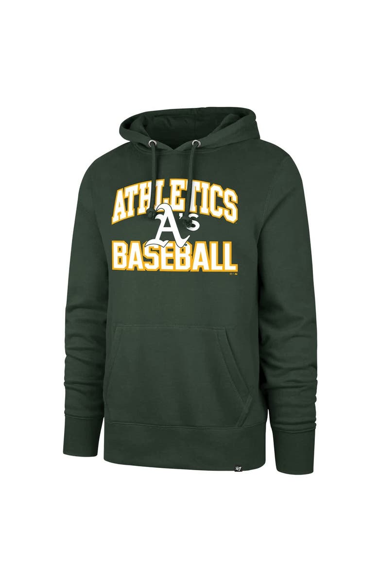 '47 Men's '47 Green Athletics Velocity Headline Pullover Hoodie, Alternate, color, Green
