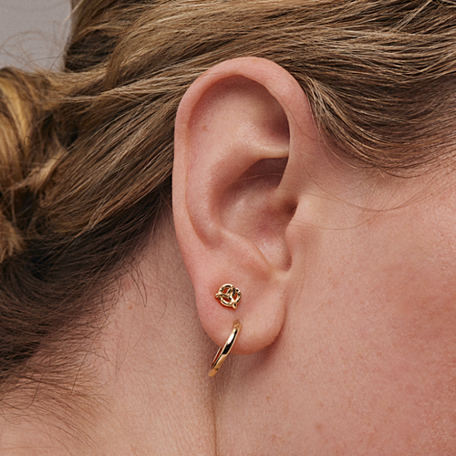 Whit Jewelry 14k Yellow Gold Pretzel Stud In Gold