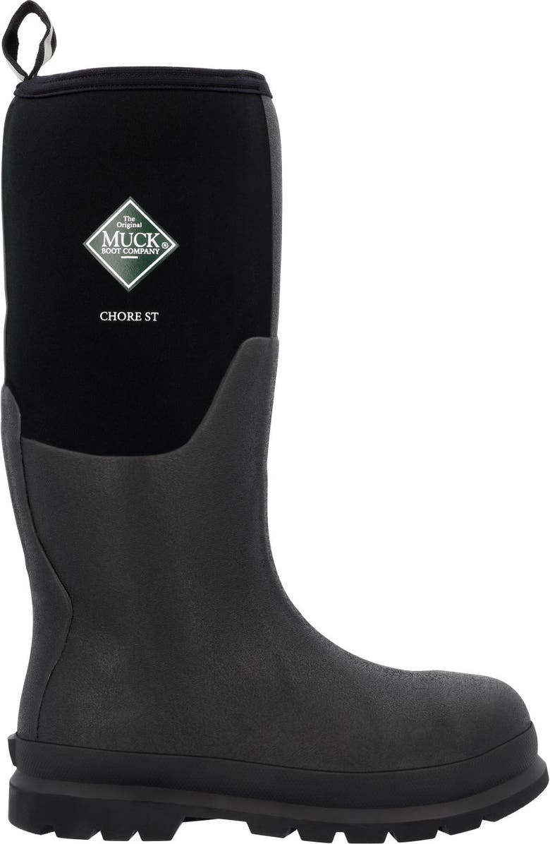 MUCK Chore Classic Men's Steel Toe Boot, Main, color, Black