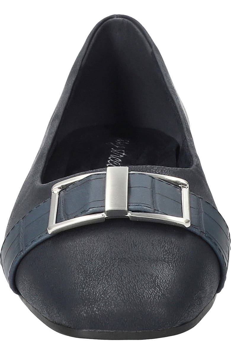 EASY STREET Keely Flat, Alternate, color, Navy Matte-Croco