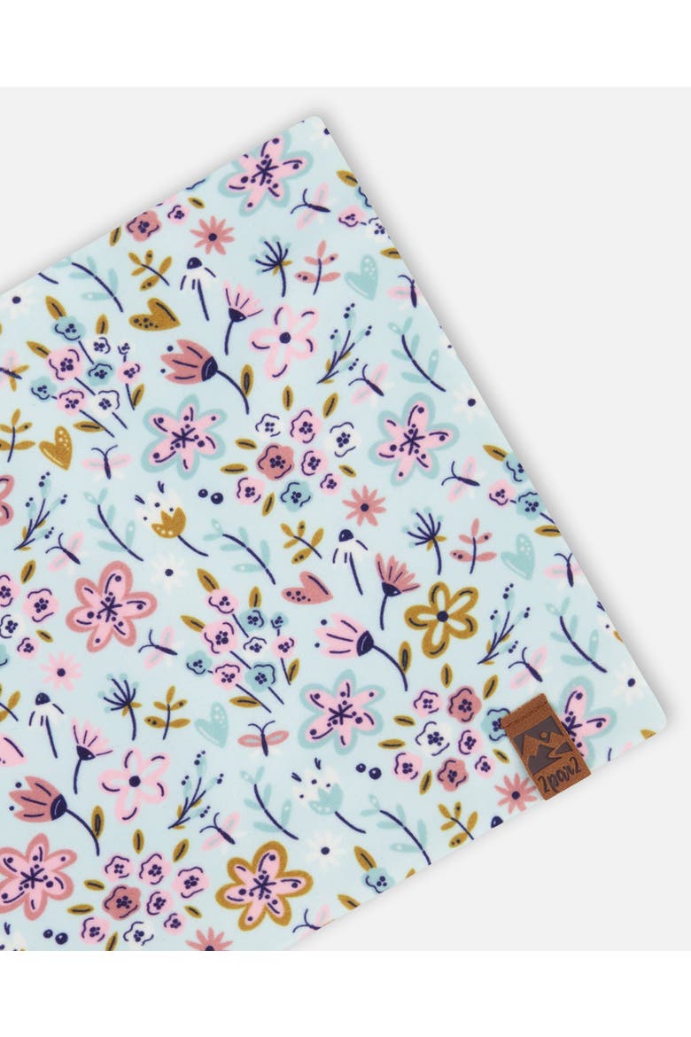 Stretch Jersey Mini Flower Neck Tube, Alternate, color, Blue Mini Flower Print