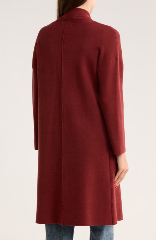 By Design Andrea Open Front Long Cardigan In Red