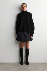 COS Quilted Down Mini Skirt