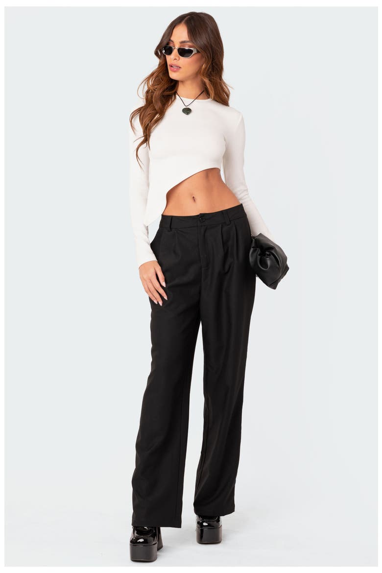 Riza Asymmetric Crop Top, Alternate, color, CREAM