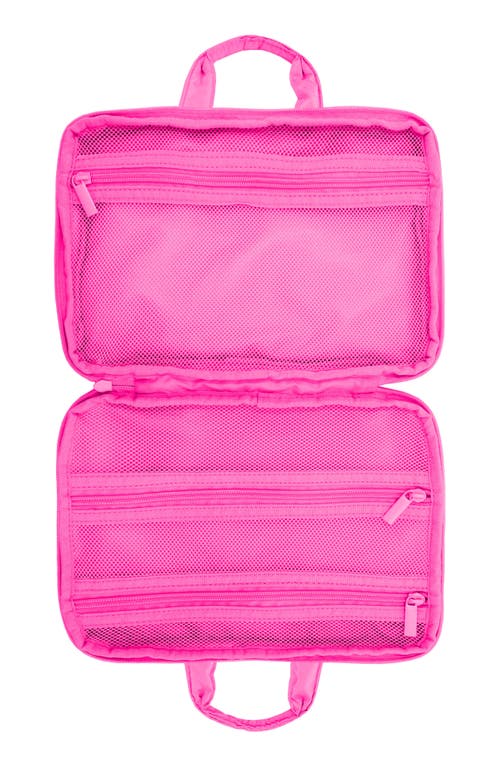 Mytagalongs Wavy Quilted Cosmetics Travel Organizer In Pink