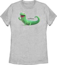 Hoppers Women's Hoppers Tom Lizard Happy and Cute Pose Graphic T-Shirt
