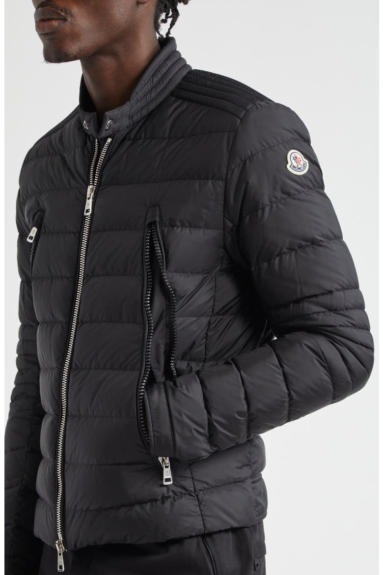 Amiot Water Repellent Down Puffer Jacket, Alternate, color, BLACK
