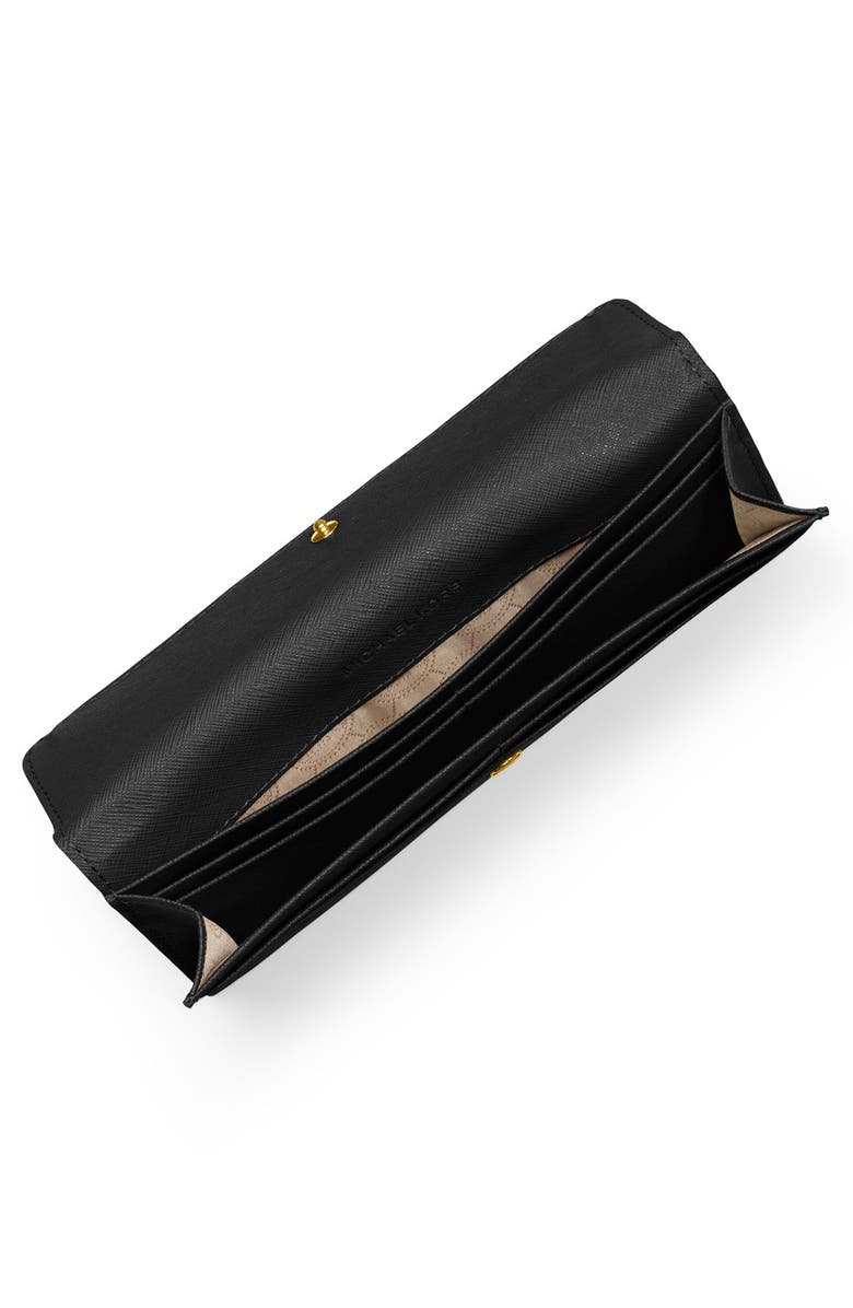 MICHAEL Michael Kors 'Flat Jet Set' Saffiano Leather Wallet, Alternate, color, 