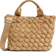 BCBG Small Woven Neoprene Tote