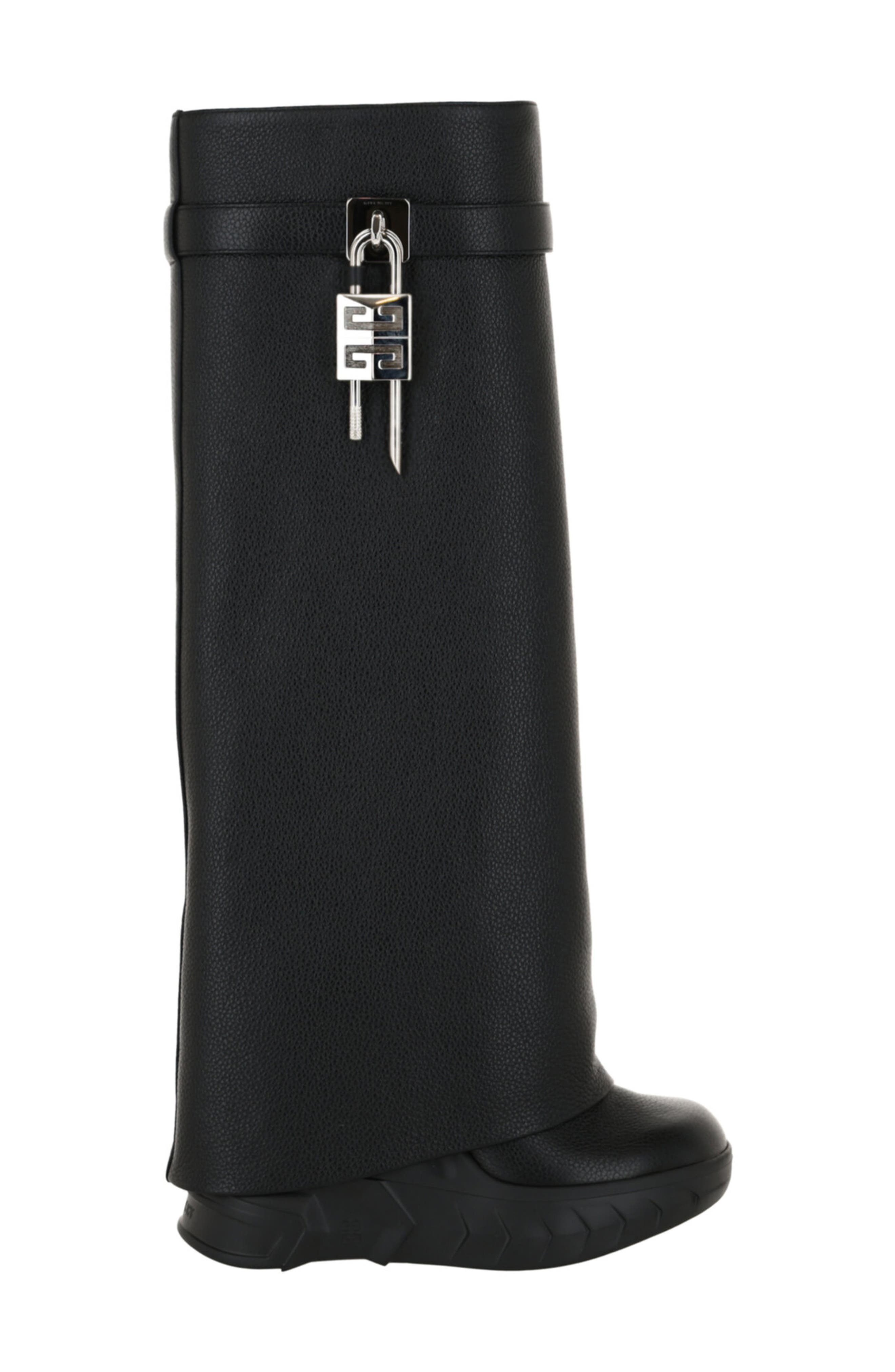 Givenchy Shark Lock Pant Shaft Leather Biker Boot, Alternate, color, 