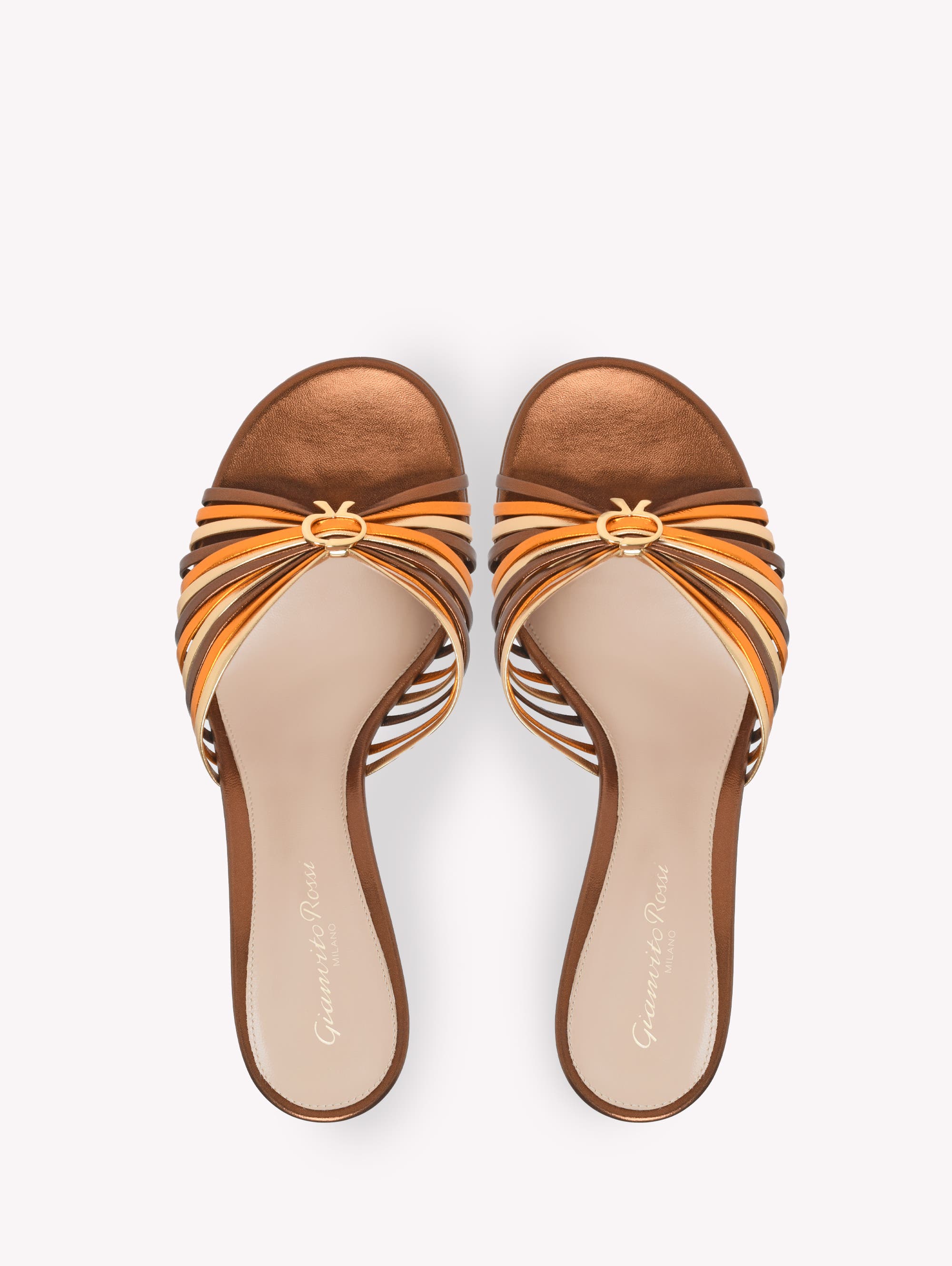 Gianvito Rossi Vyna Sandals, Alternate, color, Hazelnut Nappa