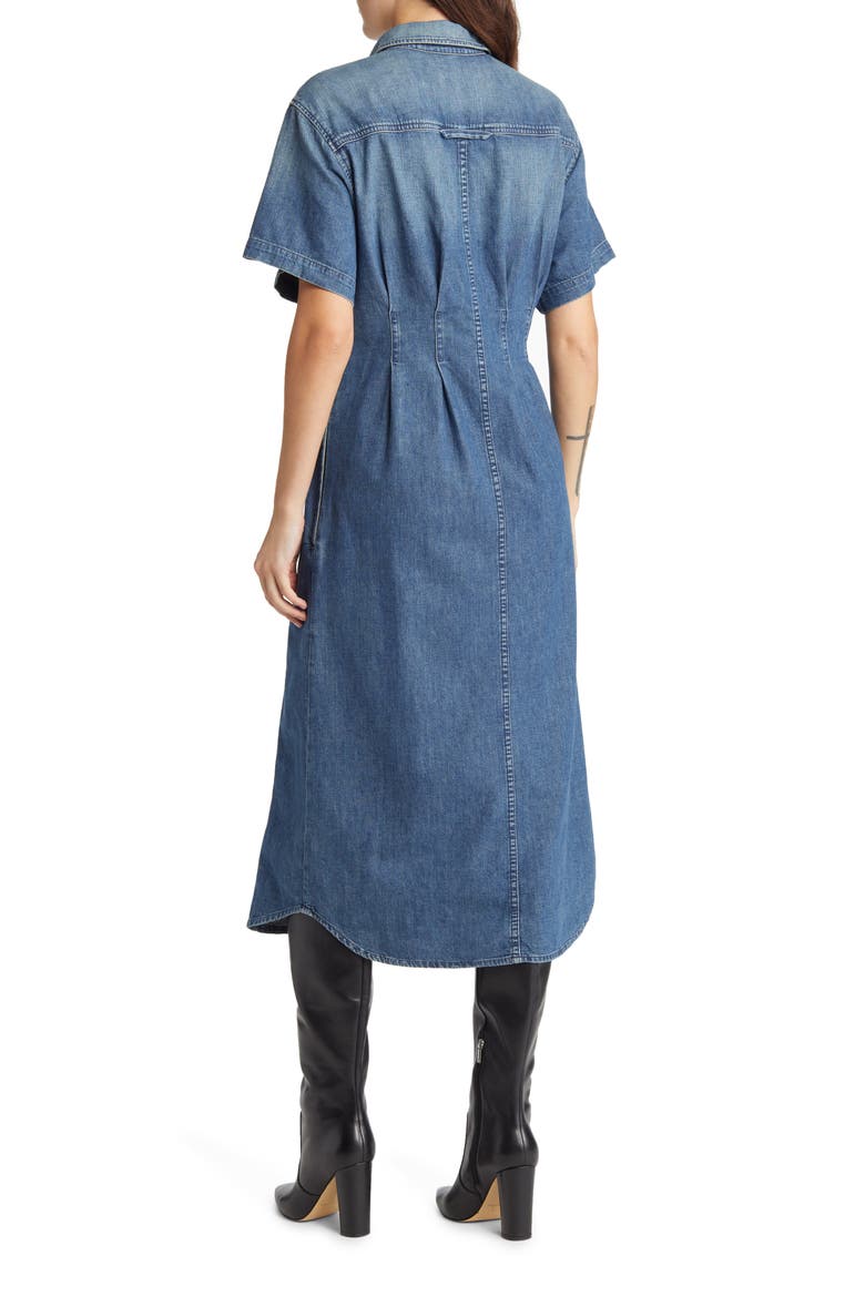 Enzo Denim Shirtdress, Alternate, color, SIESTA