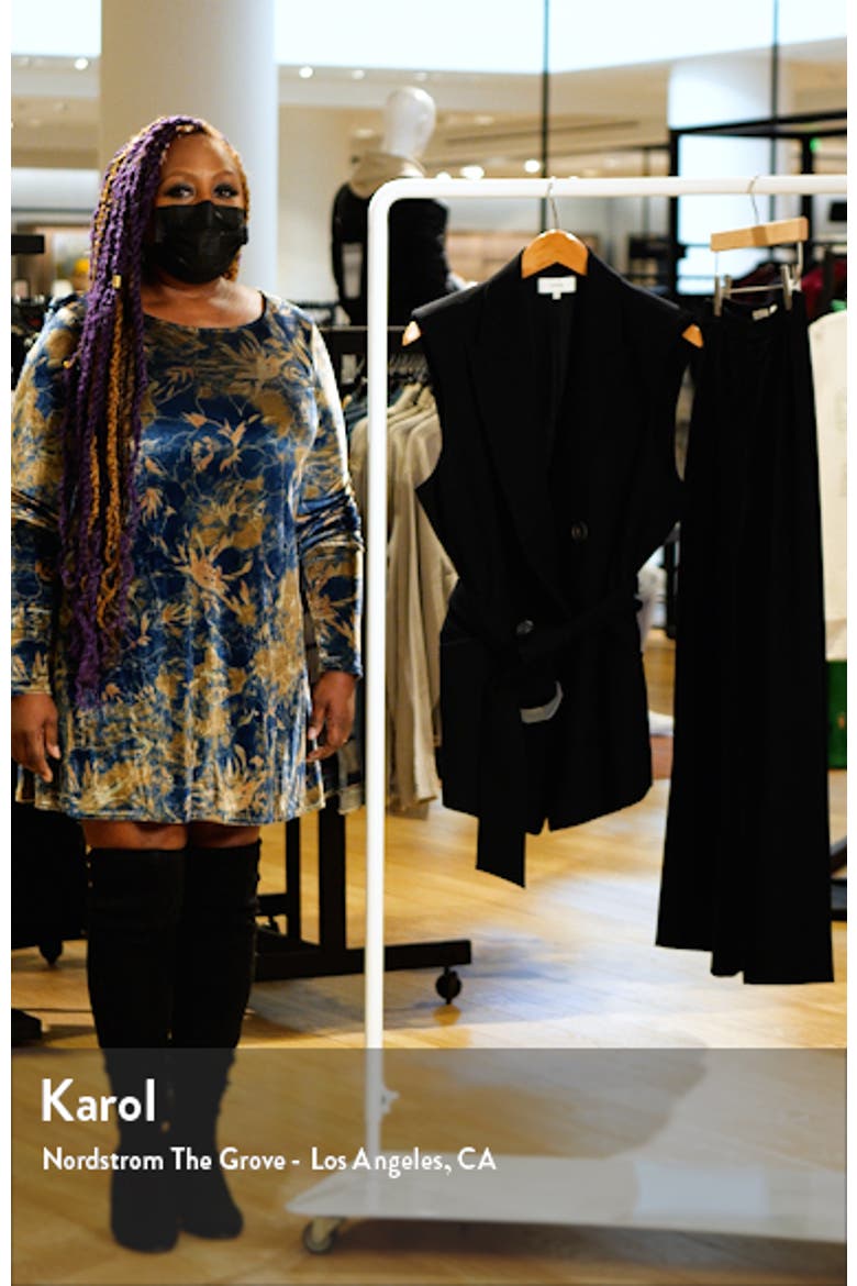 Tailored Wool Blend Blazer Vest video
