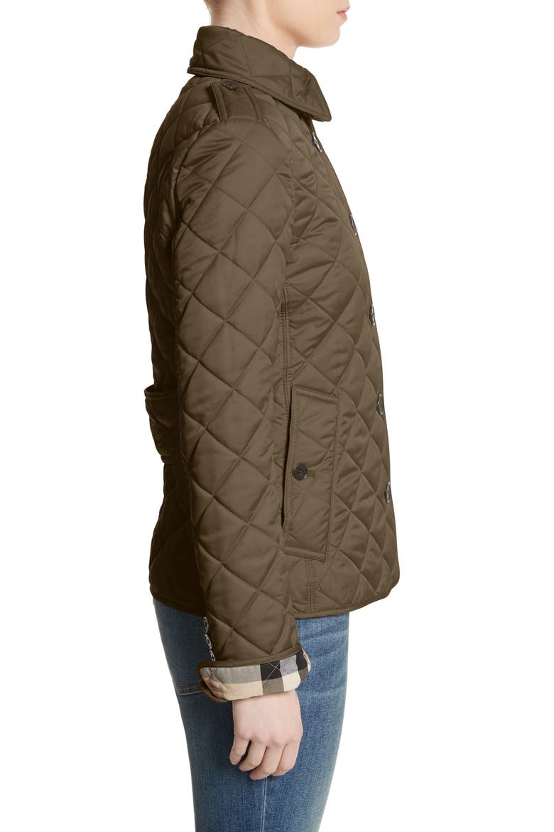 Frankby Quilted Jacket, Alternate, color, DARK OLIVE