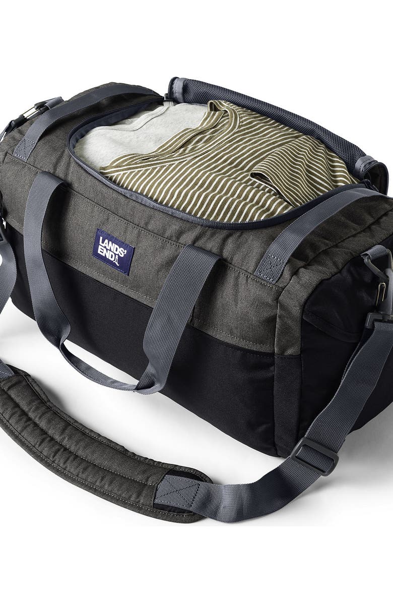 Lands' End Small All Purpose Travel Duffle Bag, Alternate, color, Oxidized Gray Heather