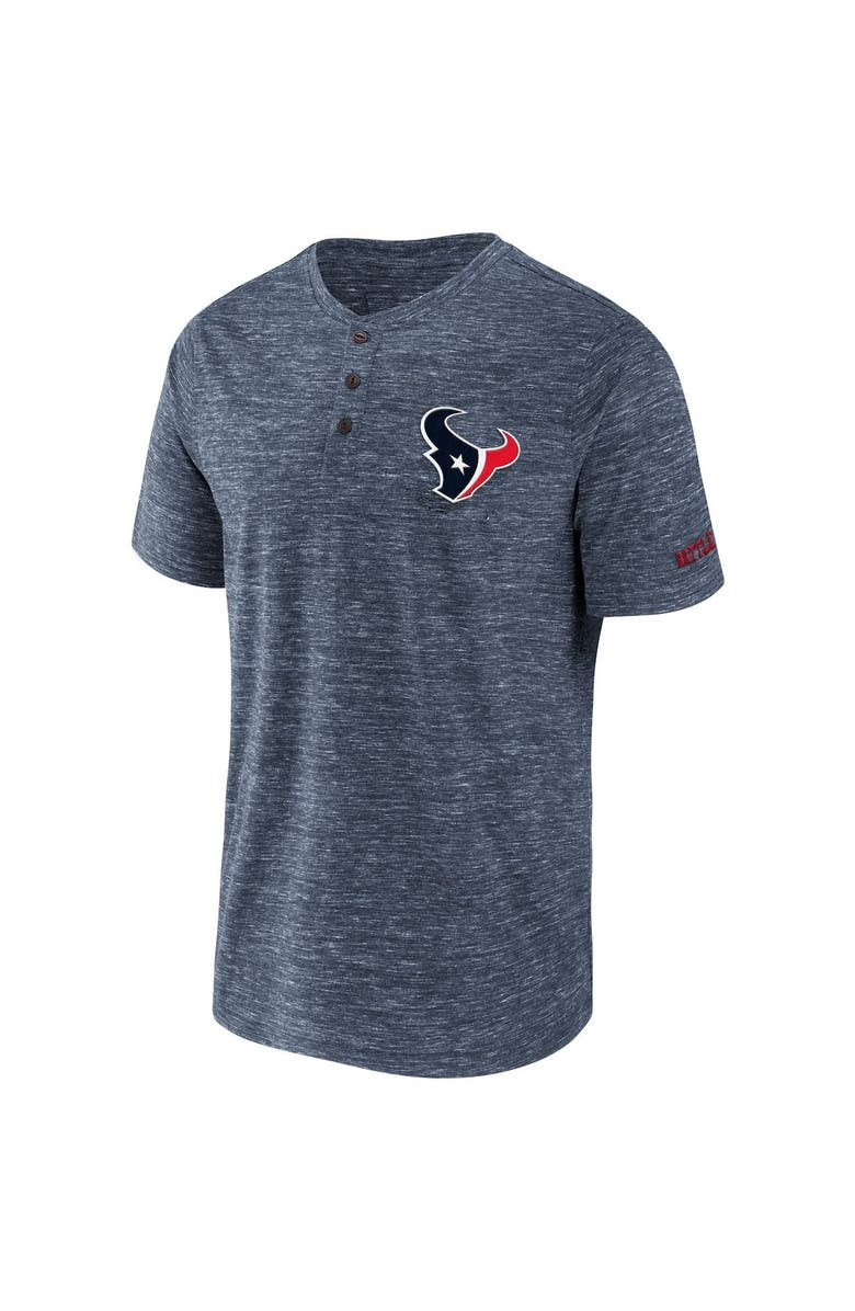 NFL X DARIUS RUCKER Men's NFL x Darius Rucker Collection by Fanatics Navy Houston Texans Slub Henley T-Shirt, Alternate, color, 