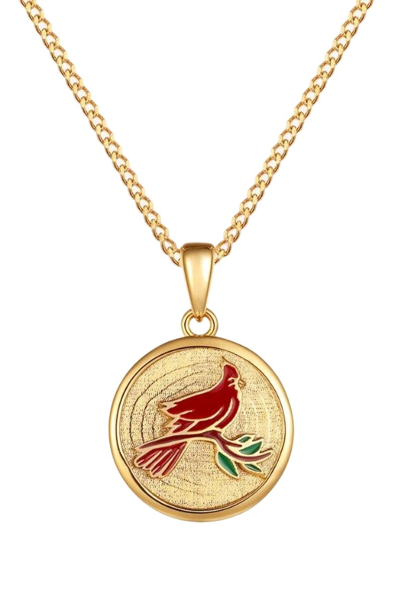 Mantra Cardinal - Always In My Heart necklace, Main, color, Gold