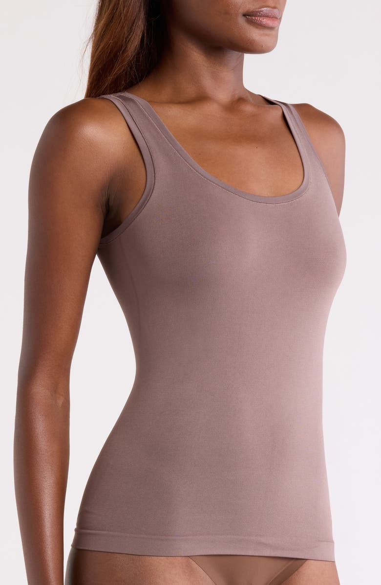 Nordstrom Seamless Layering Tank, Alternate, color, Grey Plum