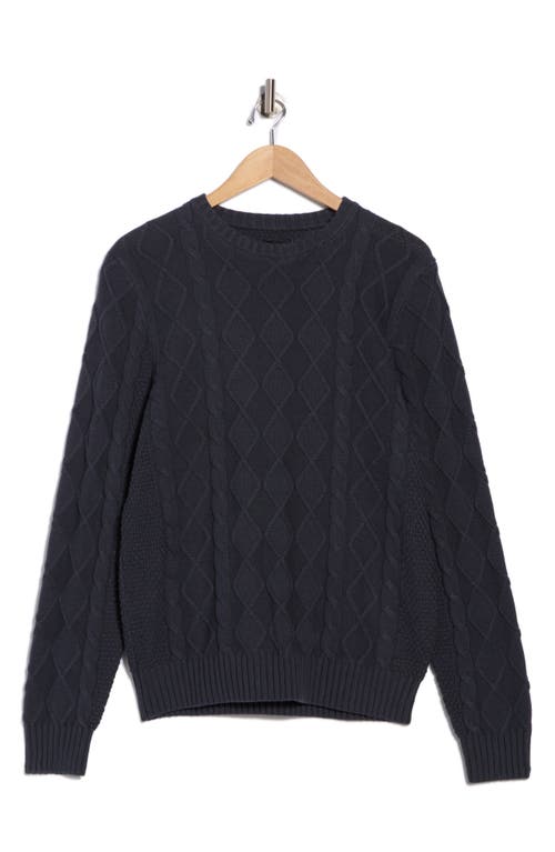 14th & Union Cable Knit Sweater In Gray