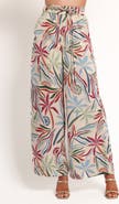 Petal & Pup Illoura Palm Print Wide Leg Pants