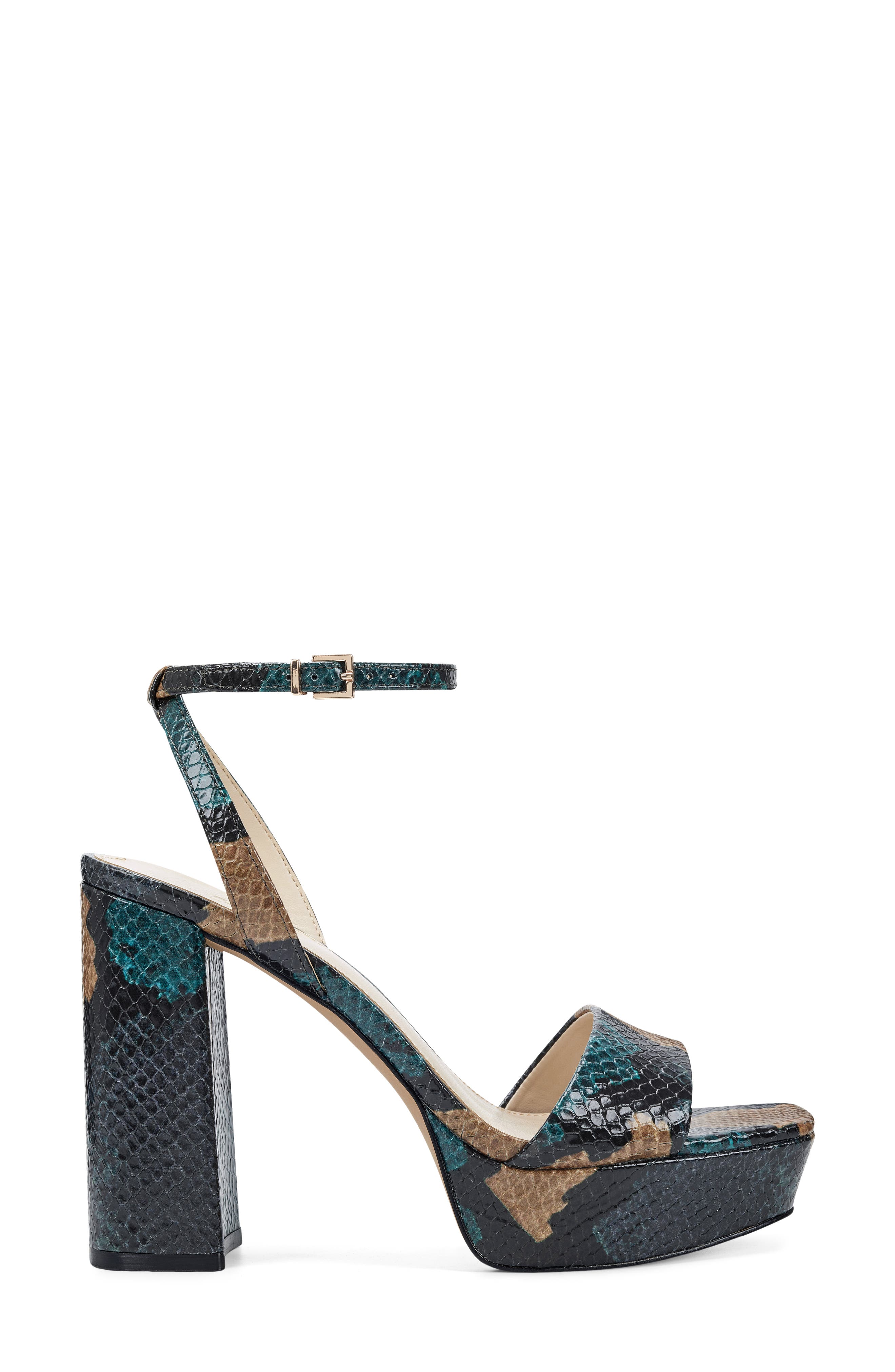 Chastin Platform Sandal, Alternate, color, DEEP TEAL