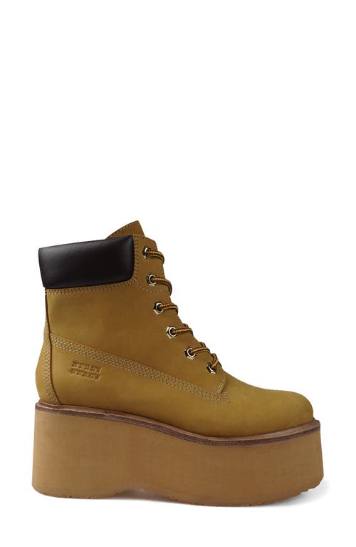 Zigi Platform Bootie In Wheat Leather