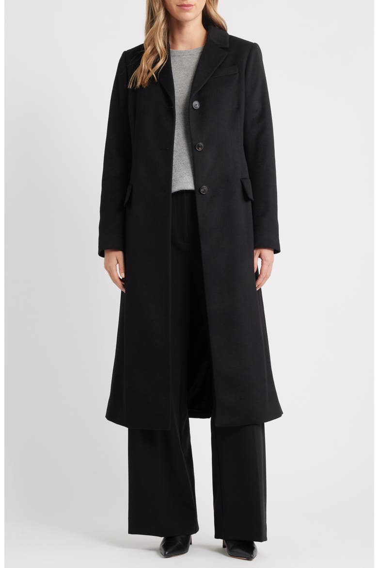 Kate Cashmere Coat, Alternate, color, BLACK