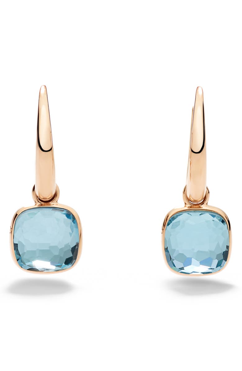 Pomellato Nudo Sky Blue Topaz Drop Earrings, Main, color,