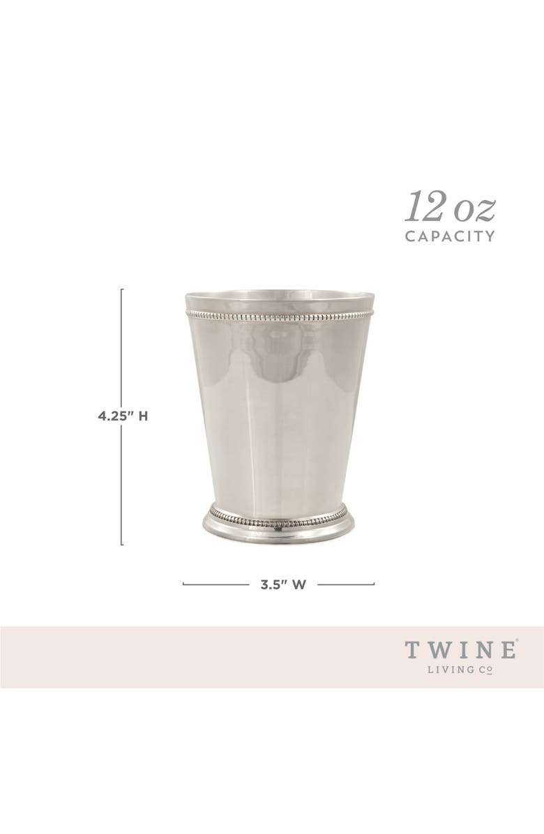 TWINE Mint Julep Cup, Alternate, color, Silver