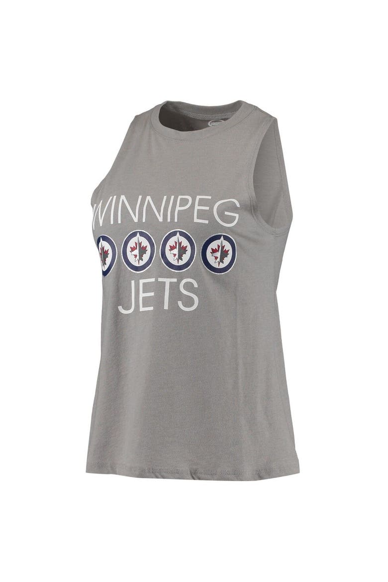 Women's Concepts Sport Gray/Navy Winnipeg Jets Meter Tank Top & Pants Sleep Set, Alternate, color, Gray