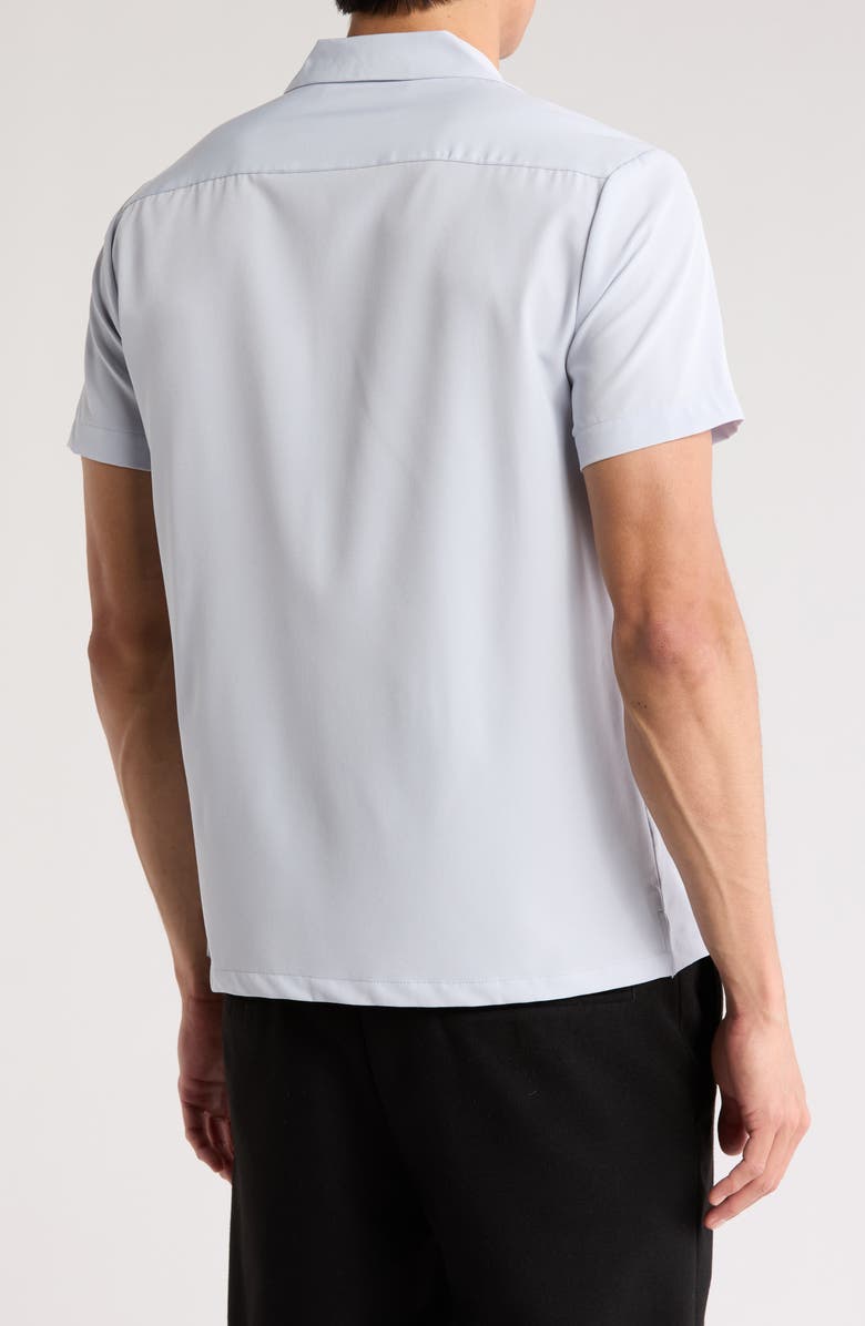 DENIM AND FLOWER Textured Camp Shirt, Alternate, color,