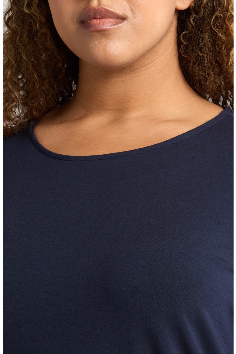 Pleated Sleeve Top, Alternate, color, INK