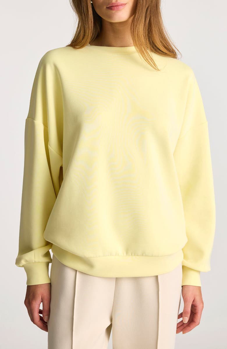 Mavi Jeans Lemon Oversize Sweatshirt, Main, color, Lemon Meringue