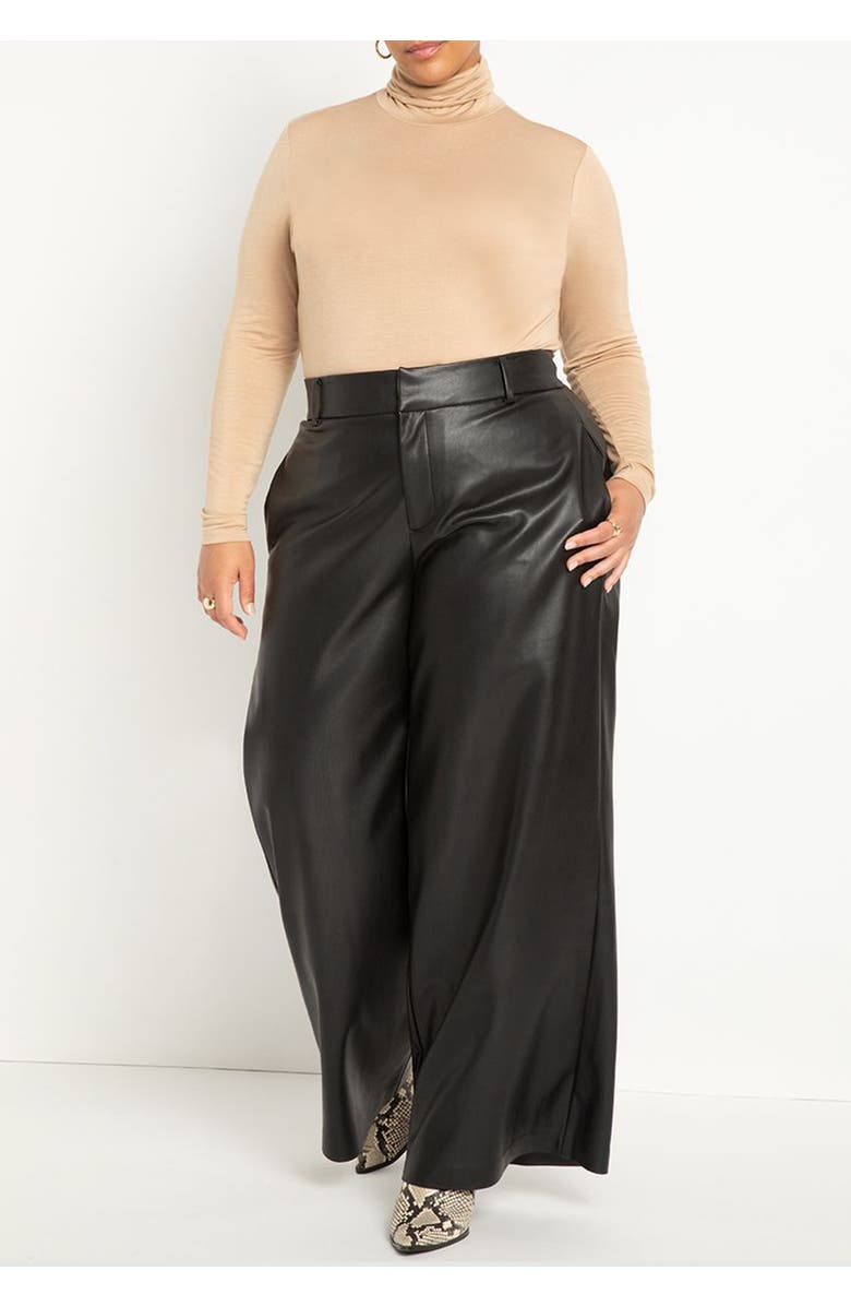 ELOQUII Layering Turtleneck, Alternate, color, Totally Black