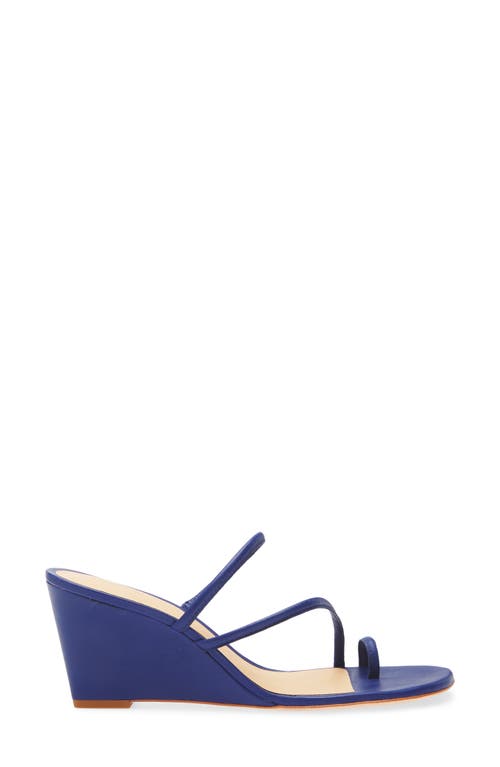 Reformation Jorgia Wedge Sandal In Blue