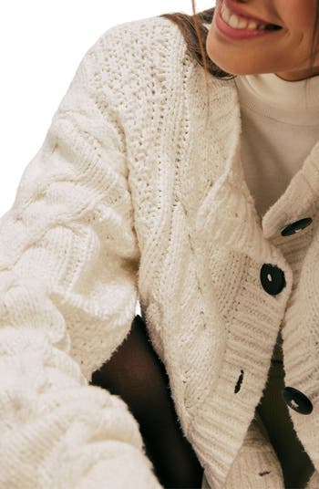 Bonfire Cable Knit Cardigan