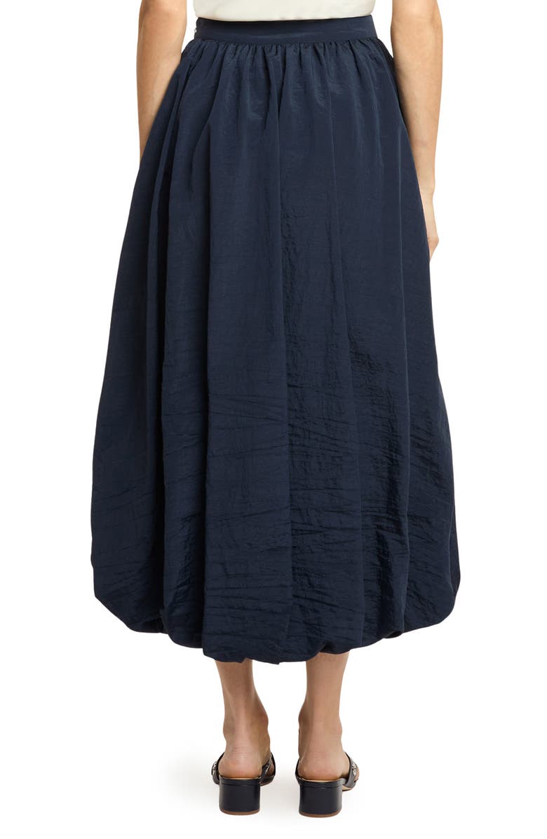 Cinq à Sept Allinae Bubble Hem Nylon Skirt, Alternate, color, Navy