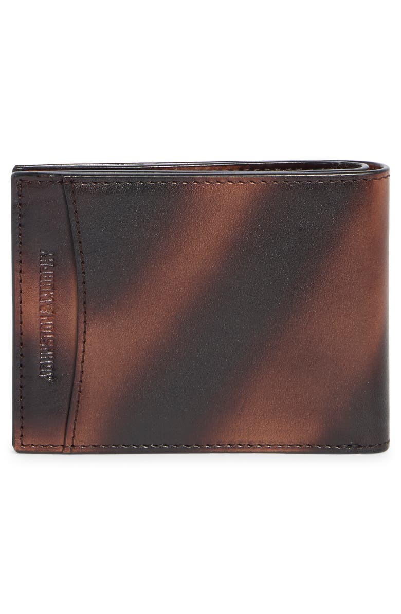 Johnston & Murphy Hand Painted Bifold Wallet, Alternate, color, Brown