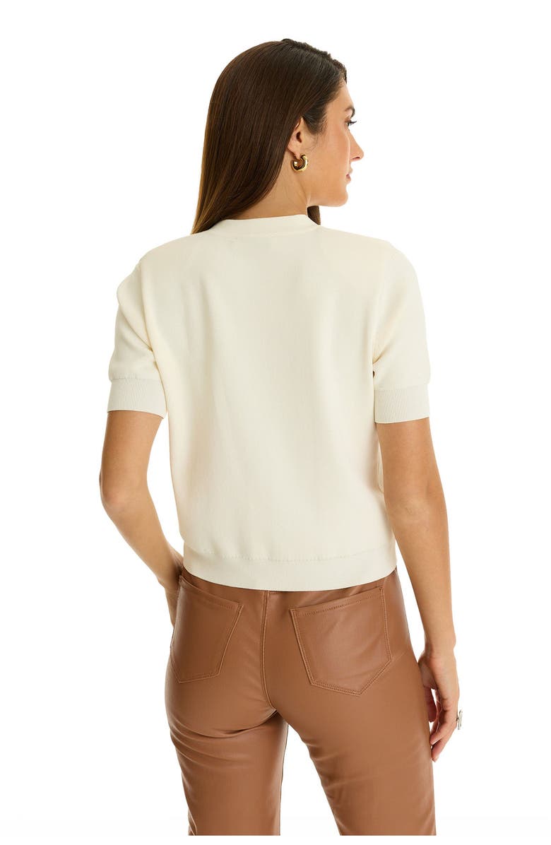 The Noli Shop Bonnie Knit Cardigan Top, Alternate, color, Pearl