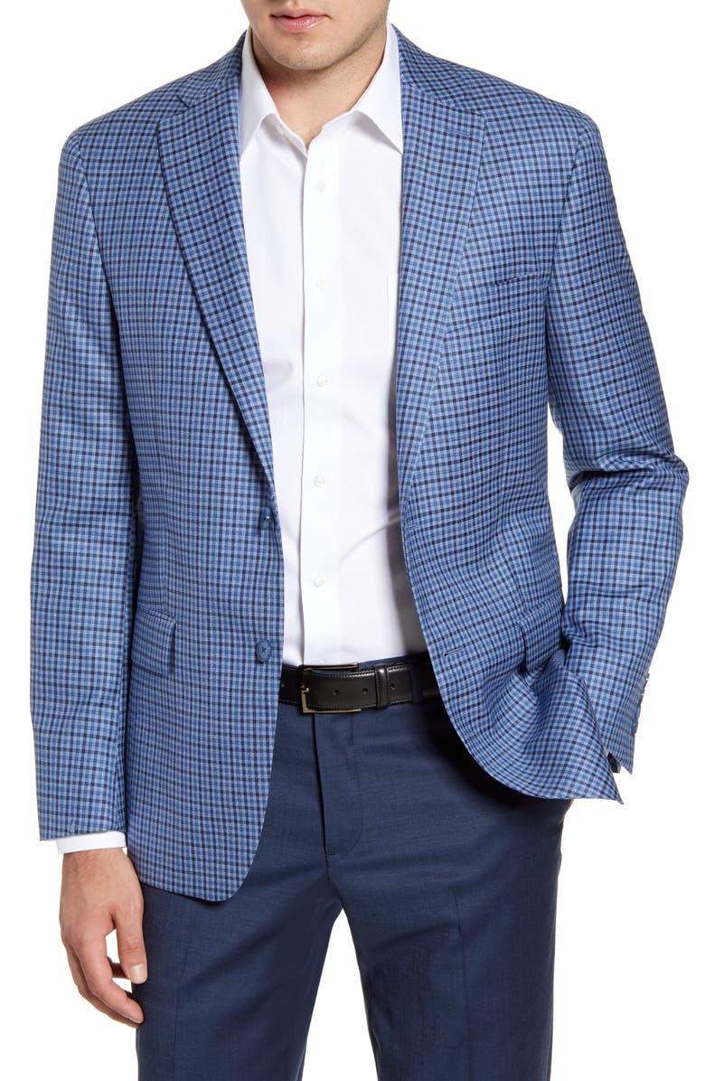 Hart Schaffner Marx Classic Fit Check Wool Sport Coat, Main, color, 